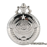 Vintage USSR Soviet Sickle Hammer Style Quartz Pocket Watch