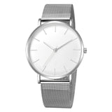 Luxury Watch Men Mesh Ultra-thin Stainless Steel Black Bracelet Wristwatches Male