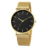 Luxury Watch Men Mesh Ultra-thin Stainless Steel Black Bracelet Wristwatches Male