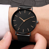 2020 New Casual Men Women Watches Fashion Black
